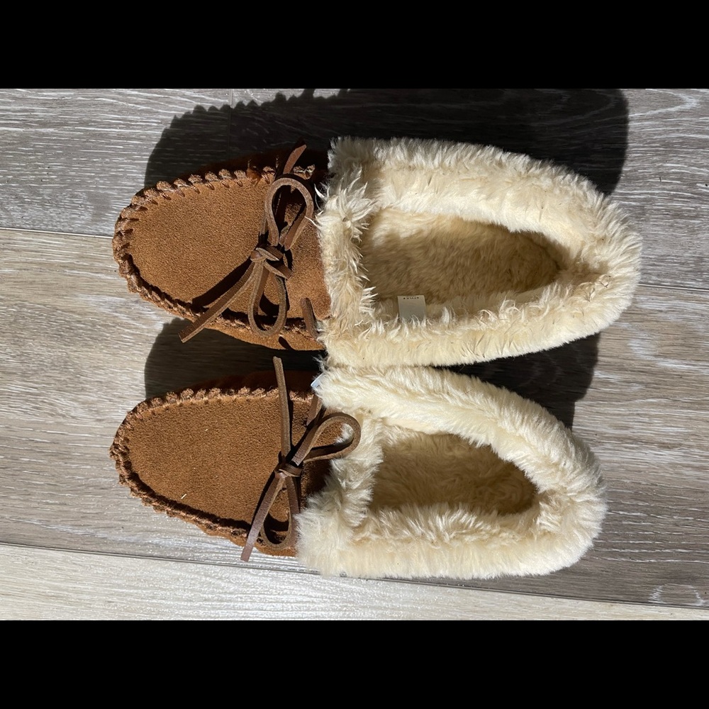 Never worn J.crew moccasins